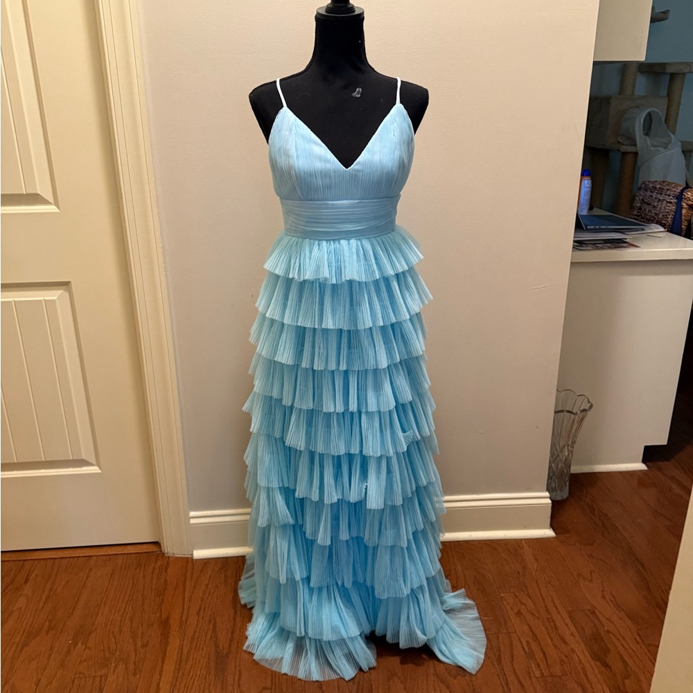 Lulu's Soft Blue Formal Dress
